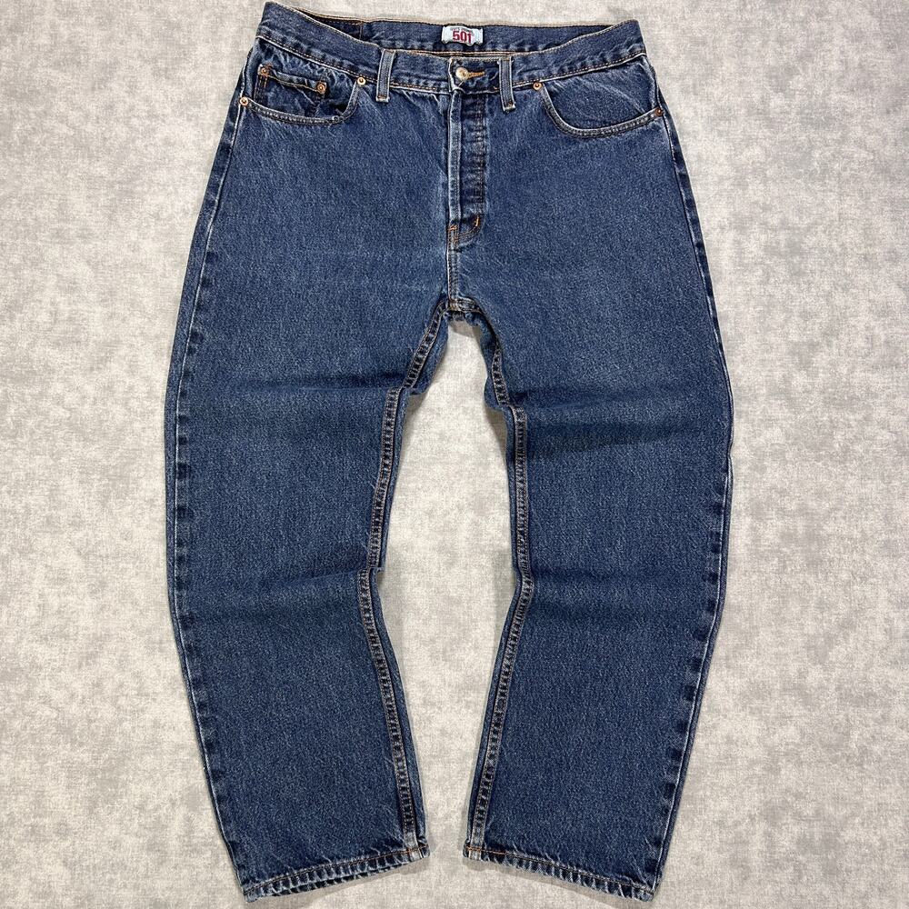 Vintage Levis 501XX Jeans Mens 36x30 Made in USA 90s Y2K Straight Leg Button Fly